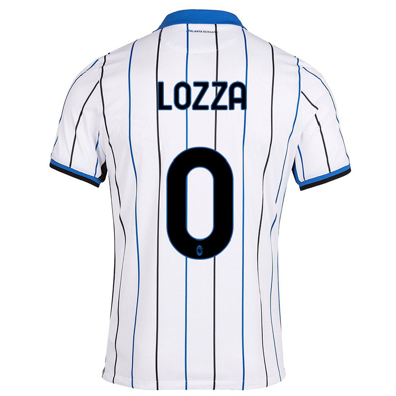 Naisten Jalkapallo Simone Lozza #0 Sinivalkoinen Vieraspaita 2021/22 Lyhythihainen Paita T-paita
