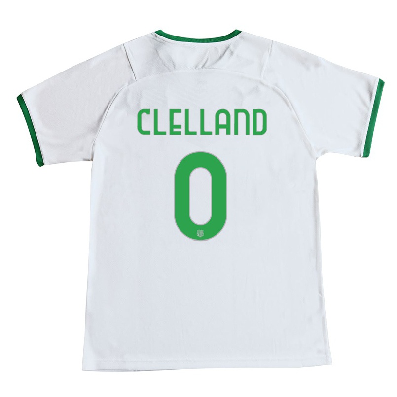 Naisten Jalkapallo Lana Clelland #0 Valkoinen Vieraspaita 2021/22 Lyhythihainen Paita T-paita
