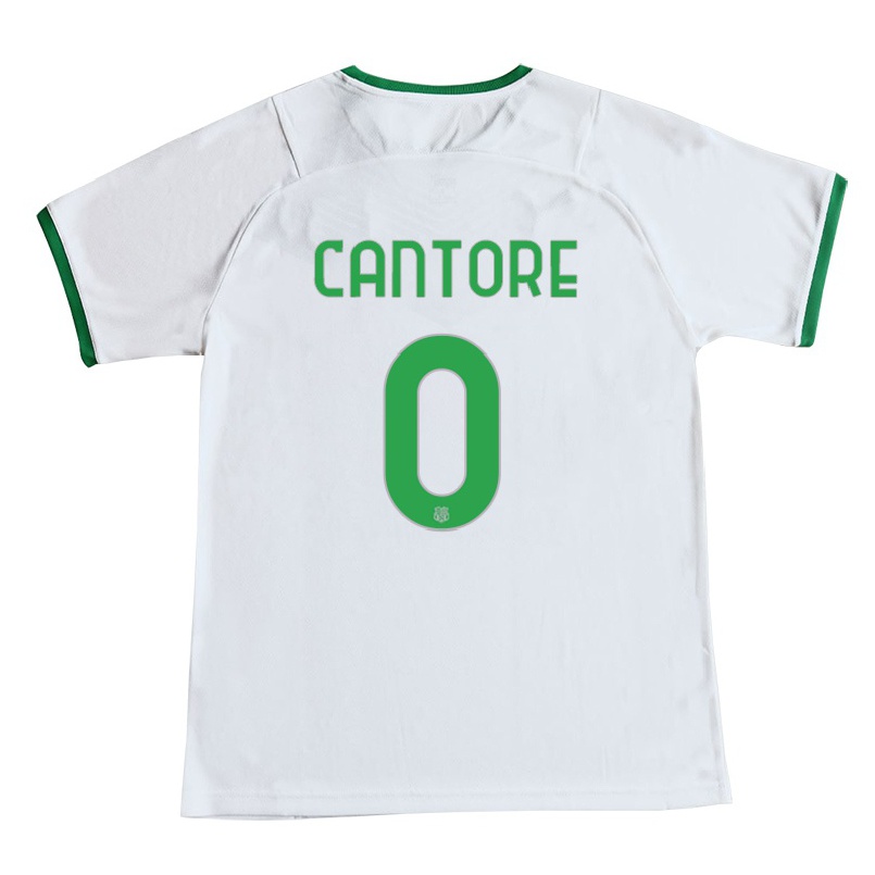Naisten Jalkapallo Sofia Cantore #0 Valkoinen Vieraspaita 2021/22 Lyhythihainen Paita T-paita