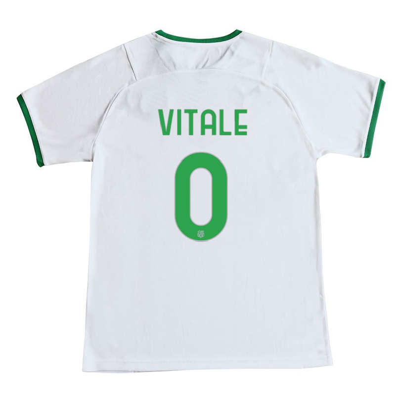 Naisten Jalkapallo Samuele Vitale #0 Valkoinen Vieraspaita 2021/22 Lyhythihainen Paita T-paita