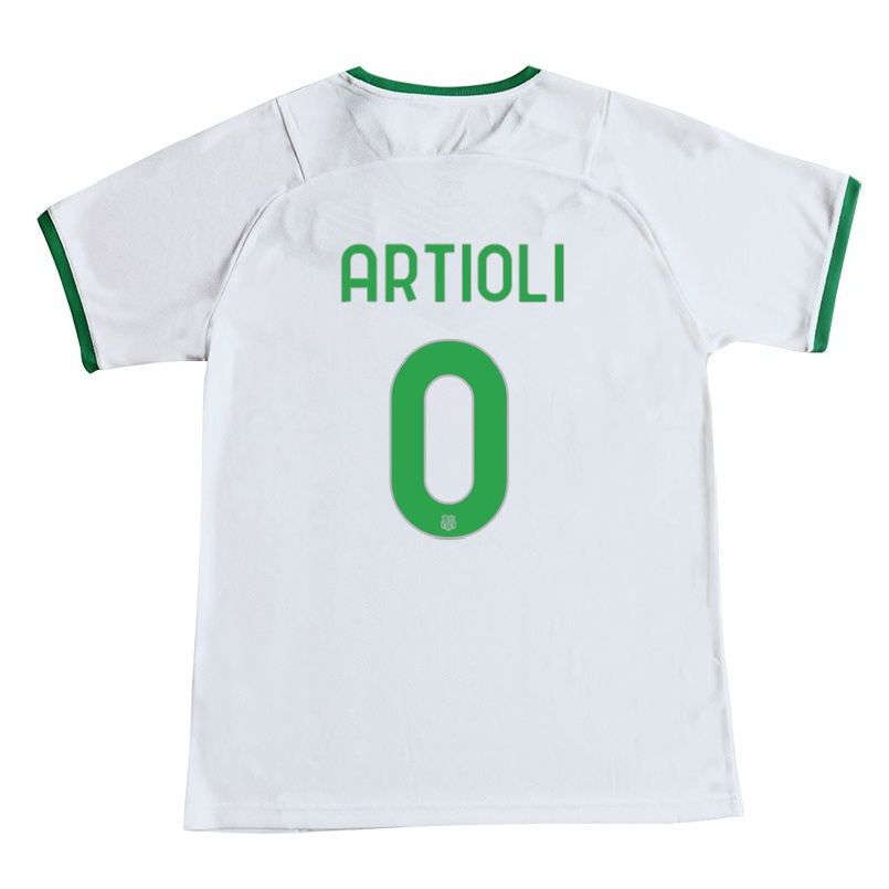 Naisten Jalkapallo Federico Artioli #0 Valkoinen Vieraspaita 2021/22 Lyhythihainen Paita T-paita