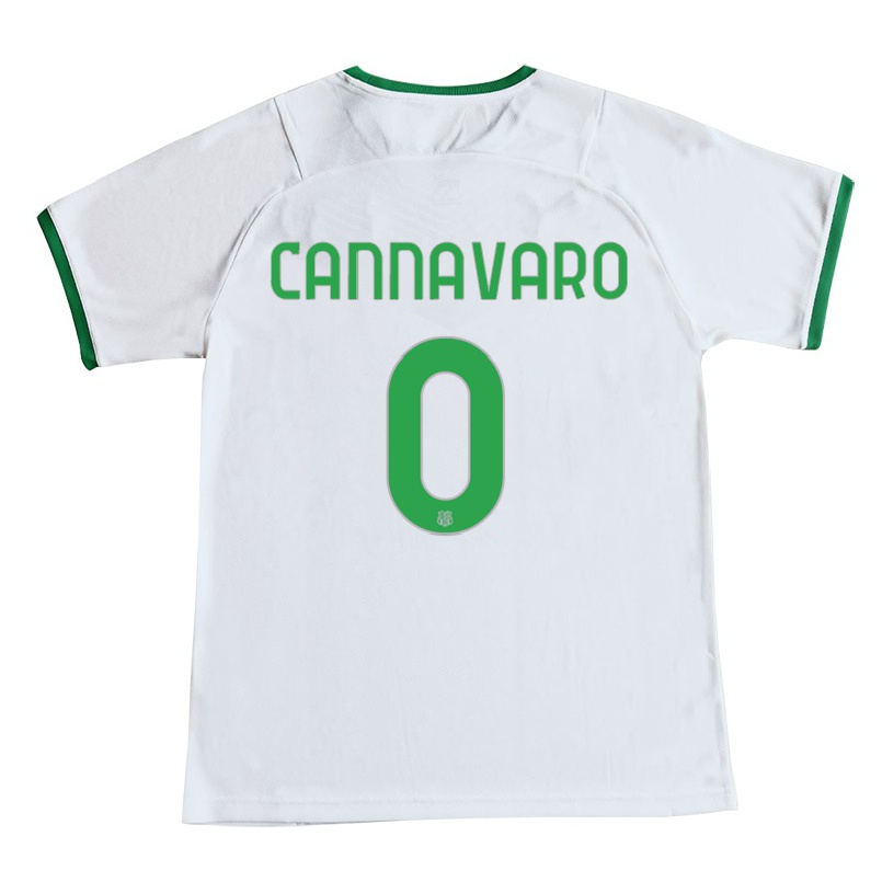 Naisten Jalkapallo Manuel Cannavaro #0 Valkoinen Vieraspaita 2021/22 Lyhythihainen Paita T-paita