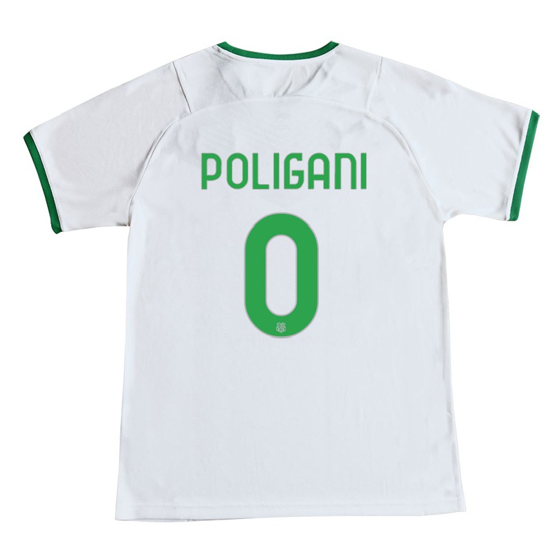 Naisten Jalkapallo Mattia Poligani #0 Valkoinen Vieraspaita 2021/22 Lyhythihainen Paita T-paita