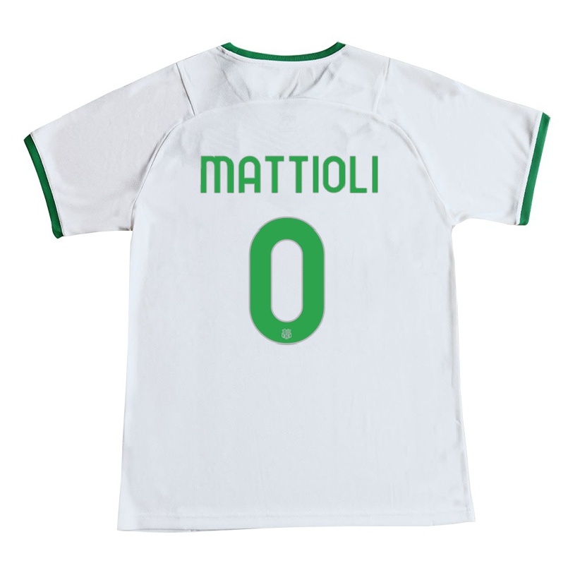 Naisten Jalkapallo Andrea Mattioli #0 Valkoinen Vieraspaita 2021/22 Lyhythihainen Paita T-paita