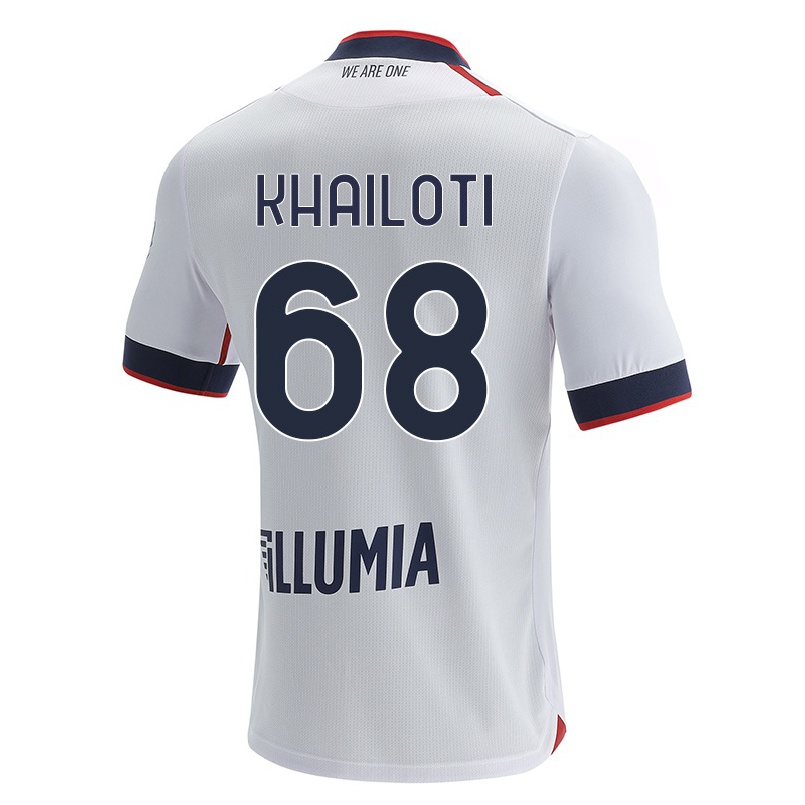 Naisten Jalkapallo Omar Khailoti #68 Maitomainen Valkoinen Vieraspaita 2021/22 Lyhythihainen Paita T-paita