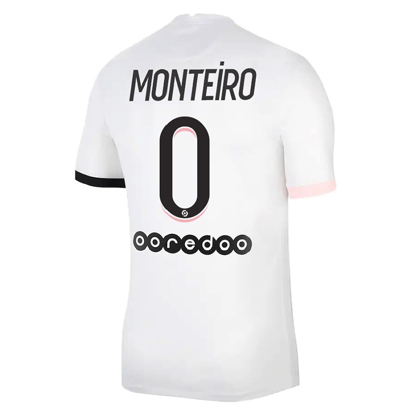 Naisten Jalkapallo Monteiro #0 Valkoinen Vaaleanpunainen Vieraspaita 2021/22 Lyhythihainen Paita T-paita
