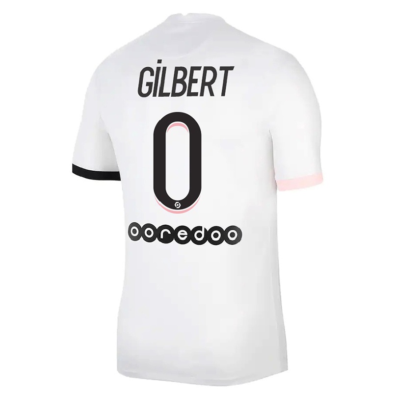 Naisten Jalkapallo Tara Elimbi Gilbert #0 Valkoinen Vaaleanpunainen Vieraspaita 2021/22 Lyhythihainen Paita T-paita