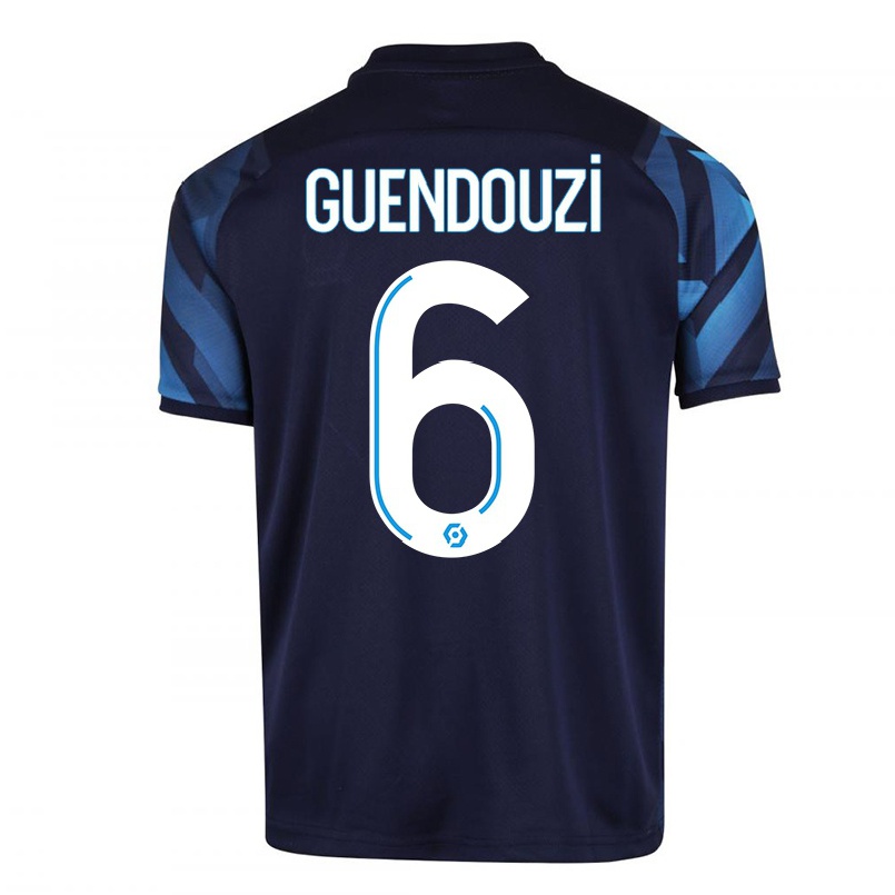 Naisten Jalkapallo Matteo Guendouzi #6 Tummansininen Vieraspaita 2021/22 Lyhythihainen Paita T-paita