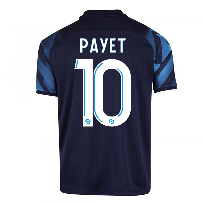 Naisten Jalkapallo Dimitri Payet #10 Tummansininen Vieraspaita 2021/22 Lyhythihainen Paita T-paita