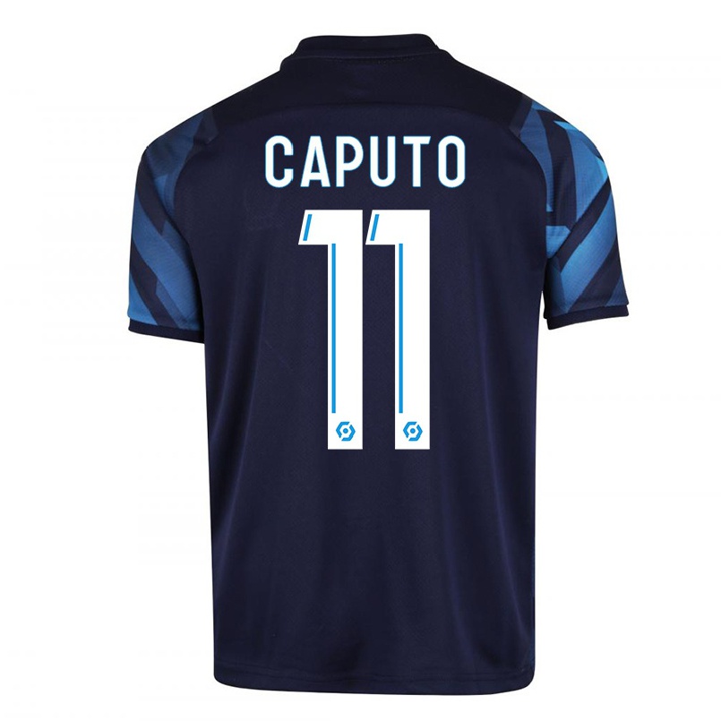 Naisten Jalkapallo Cindy Caputo #11 Tummansininen Vieraspaita 2021/22 Lyhythihainen Paita T-paita