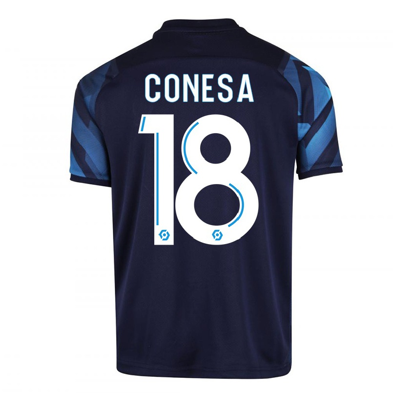 Naisten Jalkapallo Anna Conesa #18 Tummansininen Vieraspaita 2021/22 Lyhythihainen Paita T-paita