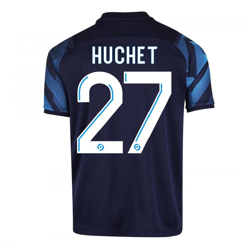 Naisten Jalkapallo Sarah Huchet #27 Tummansininen Vieraspaita 2021/22 Lyhythihainen Paita T-paita