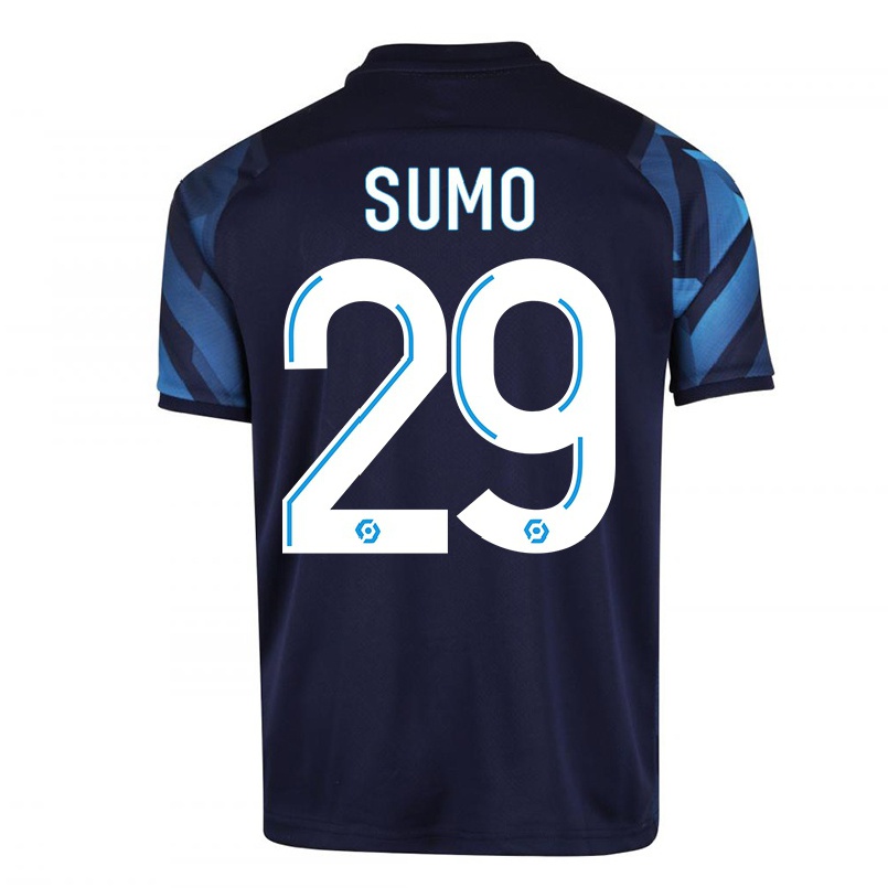 Naisten Jalkapallo Eva Sumo #29 Tummansininen Vieraspaita 2021/22 Lyhythihainen Paita T-paita