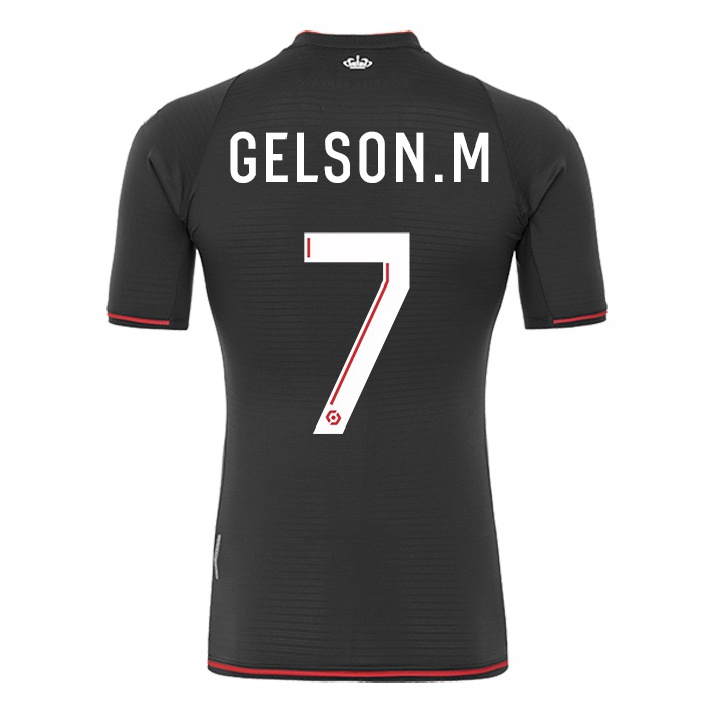 Naisten Jalkapallo Gelson Martins #7 Musta Vieraspaita 2021/22 Lyhythihainen Paita T-paita