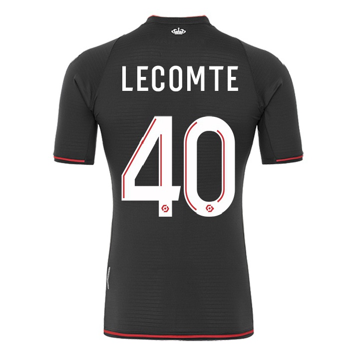 Naisten Jalkapallo Benjamin Lecomte #40 Musta Vieraspaita 2021/22 Lyhythihainen Paita T-paita