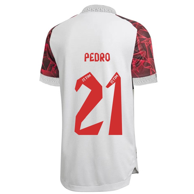 Naisten Jalkapallo Pedro #21 Valkoinen Vieraspaita 2021/22 Lyhythihainen Paita T-paita