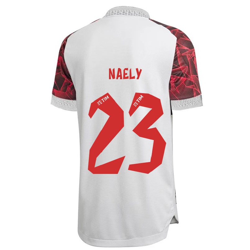Naisten Jalkapallo Naely #23 Valkoinen Vieraspaita 2021/22 Lyhythihainen Paita T-paita