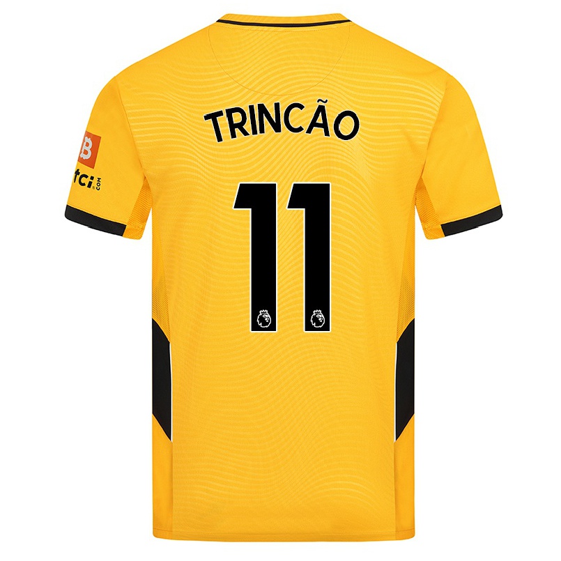 Naisten Jalkapallo Francisco Trincao #11 Keltainen Kotipaita 2021/22 Lyhythihainen Paita T-paita