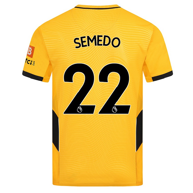 Naisten Jalkapallo Nelson Semedo #22 Keltainen Kotipaita 2021/22 Lyhythihainen Paita T-paita