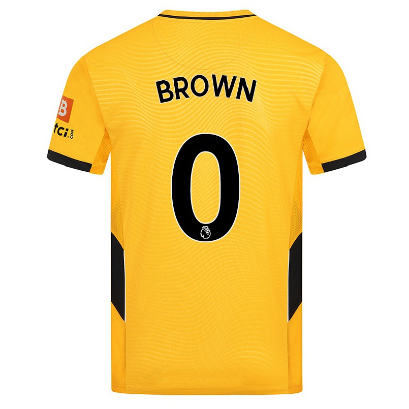 Naisten Jalkapallo Amarie Brown #0 Keltainen Kotipaita 2021/22 Lyhythihainen Paita T-paita