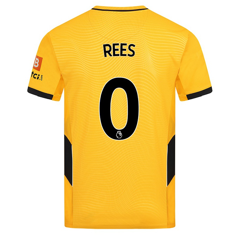Naisten Jalkapallo Mason Rees #0 Keltainen Kotipaita 2021/22 Lyhythihainen Paita T-paita