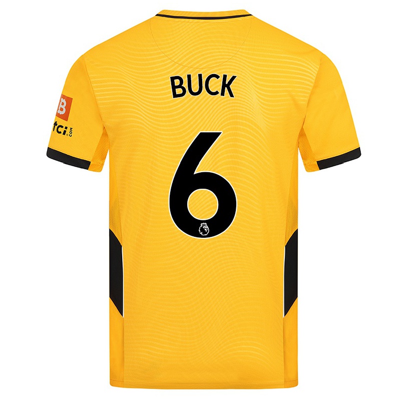 Naisten Jalkapallo Alex Buck #6 Keltainen Kotipaita 2021/22 Lyhythihainen Paita T-paita
