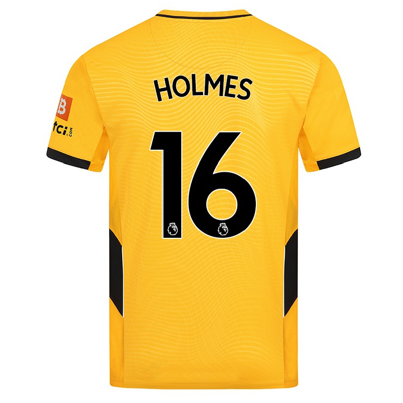 Naisten Jalkapallo Summer Holmes #16 Keltainen Kotipaita 2021/22 Lyhythihainen Paita T-paita
