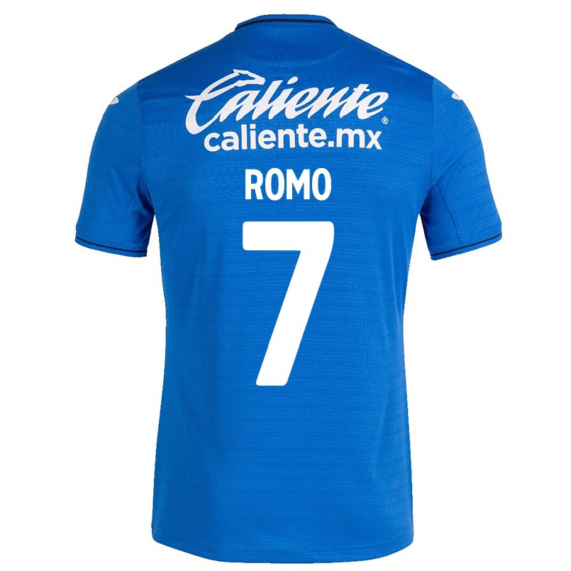 Naisten Jalkapallo Luis Romo #7 Tummansininen Kotipaita 2021/22 Lyhythihainen Paita T-paita