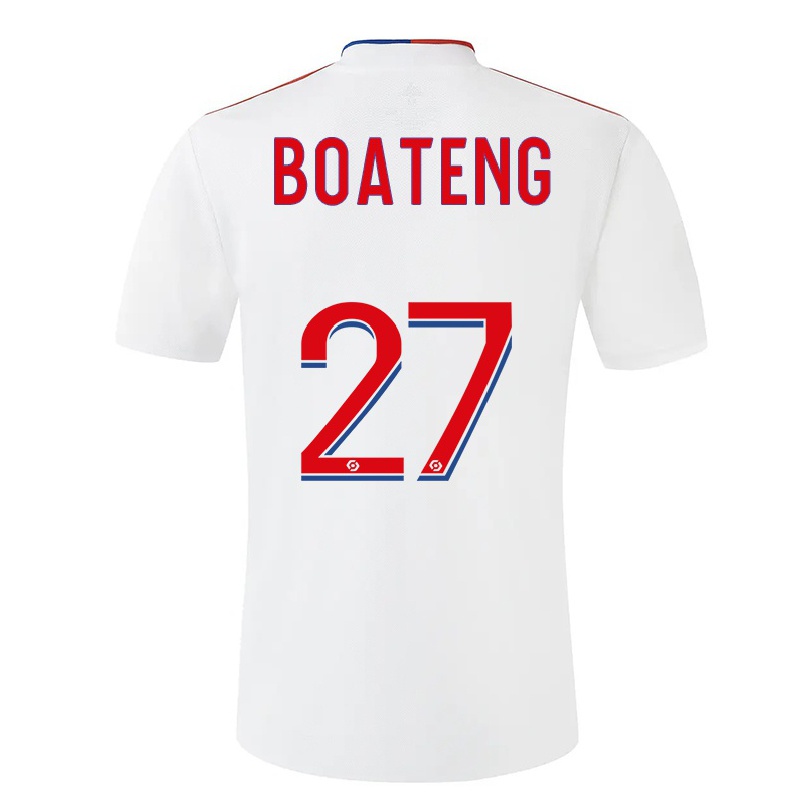 Naisten Jalkapallo Jerome Boateng #27 Valkoinen Kotipaita 2021/22 Lyhythihainen Paita T-paita