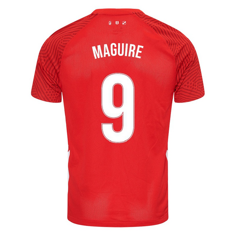 Naisten Jalkapallo Anne Maguire #9 Punainen Kotipaita 2021/22 Lyhythihainen Paita T-paita
