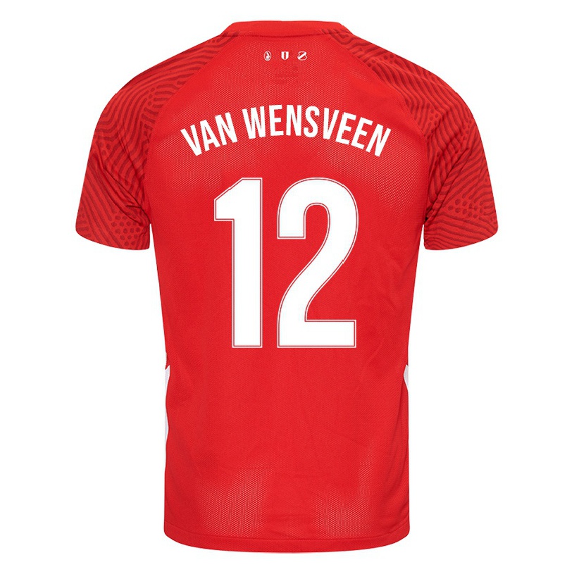 Naisten Jalkapallo Dominique Van Wensveen #12 Punainen Kotipaita 2021/22 Lyhythihainen Paita T-paita