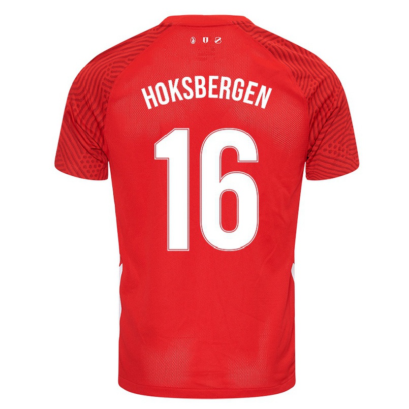 Naisten Jalkapallo Maxime Hoksbergen #16 Punainen Kotipaita 2021/22 Lyhythihainen Paita T-paita