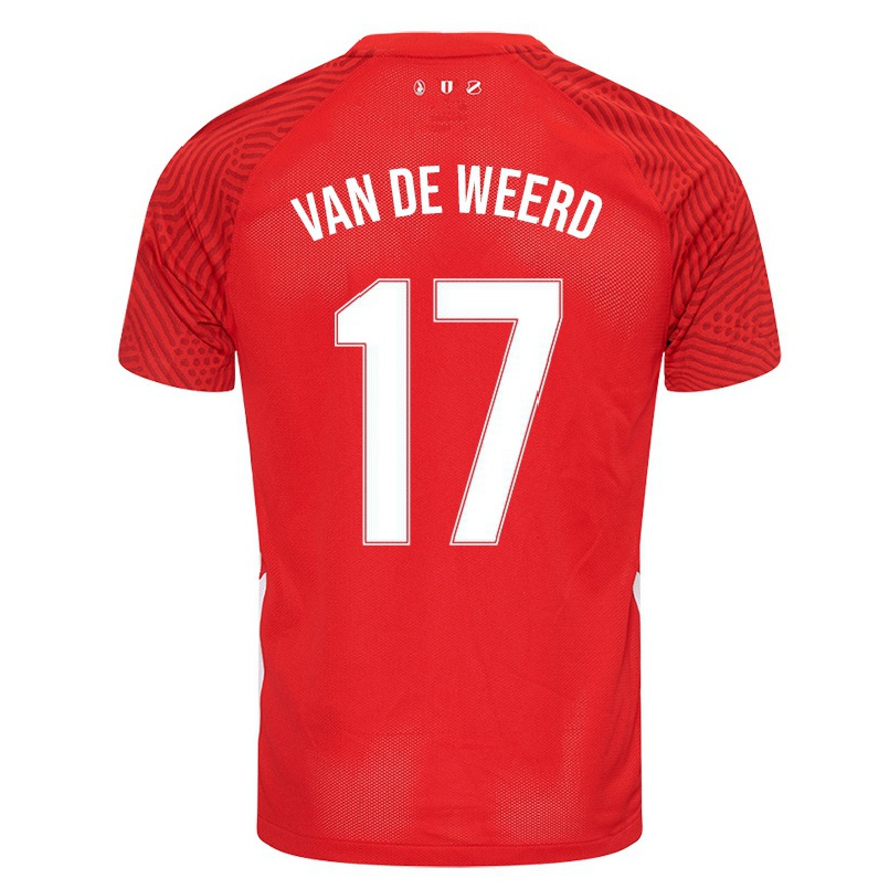 Naisten Jalkapallo Simone Van De Weerd #17 Punainen Kotipaita 2021/22 Lyhythihainen Paita T-paita