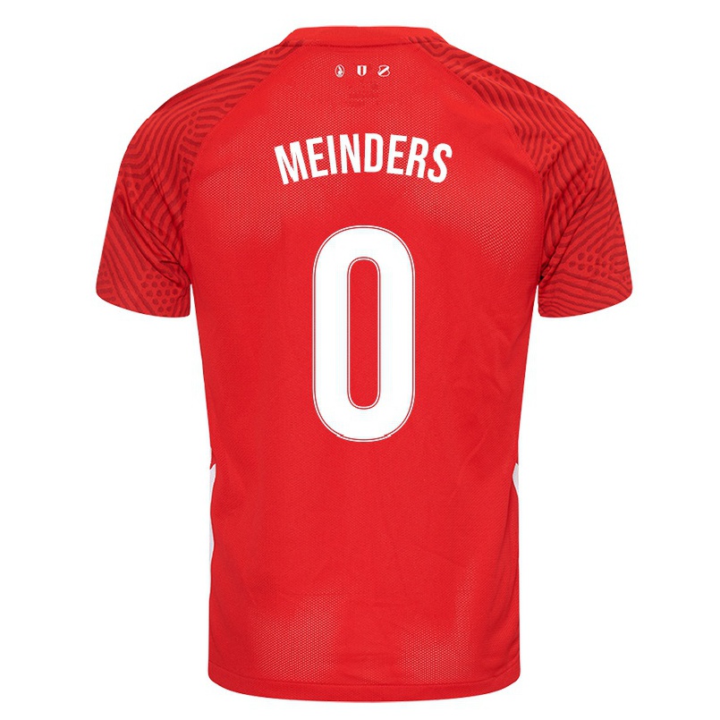 Naisten Jalkapallo Evy Meinders #0 Punainen Kotipaita 2021/22 Lyhythihainen Paita T-paita