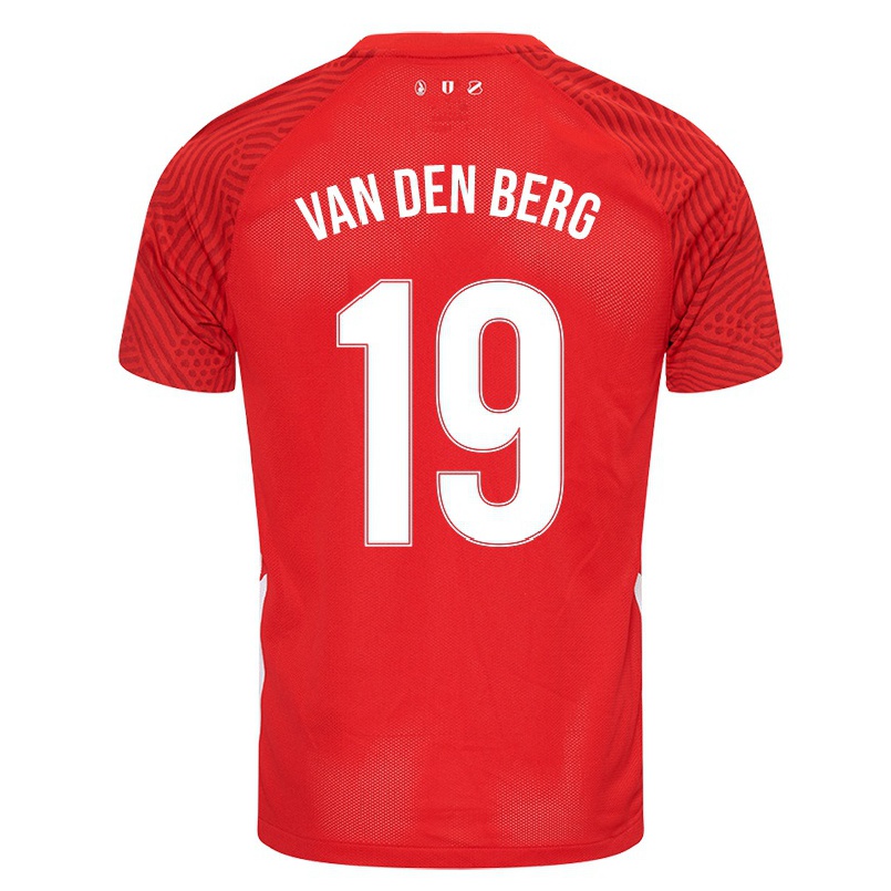 Naisten Jalkapallo Davy Van Den Berg #19 Punainen Kotipaita 2021/22 Lyhythihainen Paita T-paita