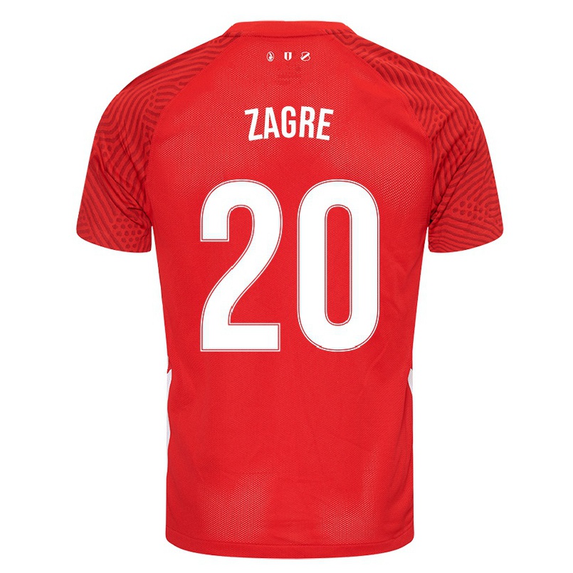 Naisten Jalkapallo Arthur Zagre #20 Punainen Kotipaita 2021/22 Lyhythihainen Paita T-paita