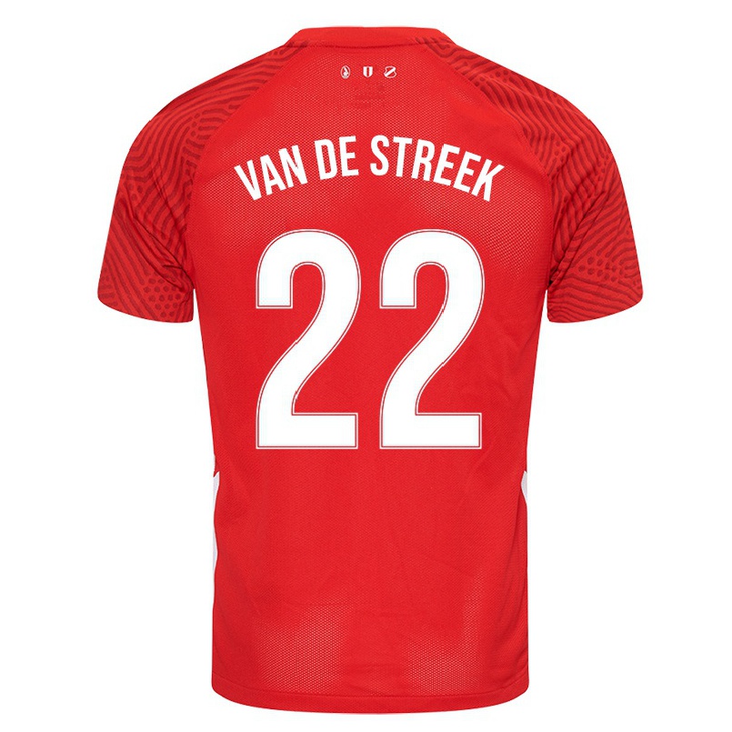 Naisten Jalkapallo Sander Van De Streek #22 Punainen Kotipaita 2021/22 Lyhythihainen Paita T-paita