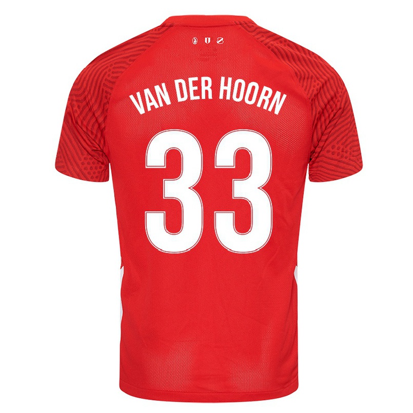 Naisten Jalkapallo Mike Van Der Hoorn #33 Punainen Kotipaita 2021/22 Lyhythihainen Paita T-paita