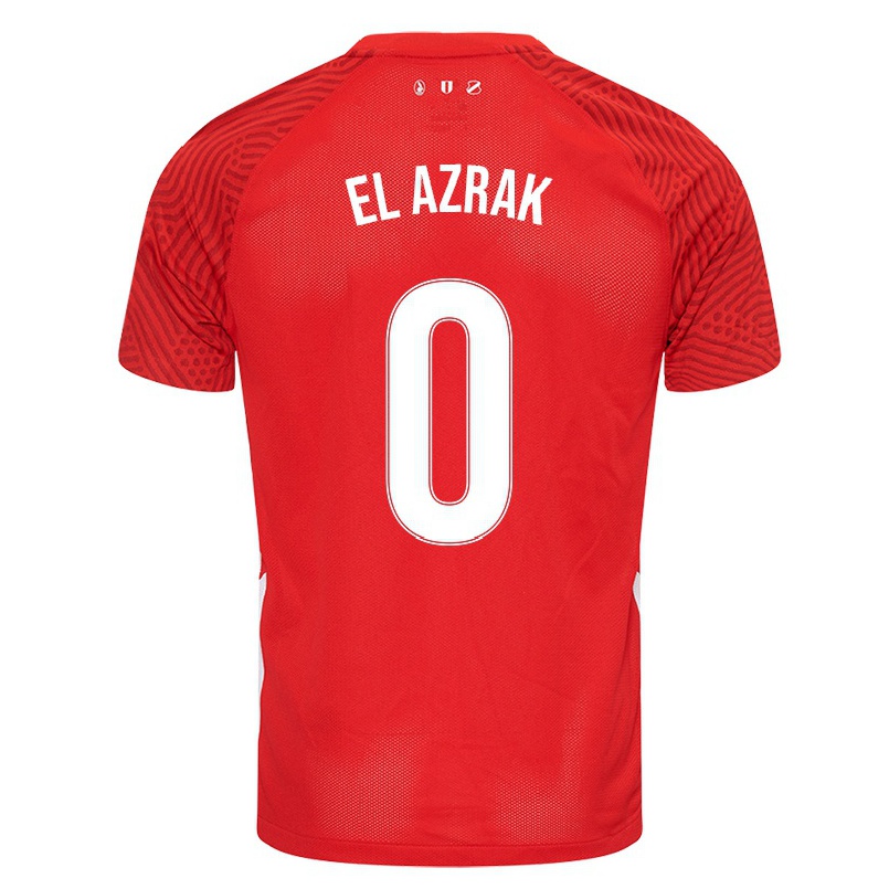 Naisten Jalkapallo Rayan El Azrak #0 Punainen Kotipaita 2021/22 Lyhythihainen Paita T-paita