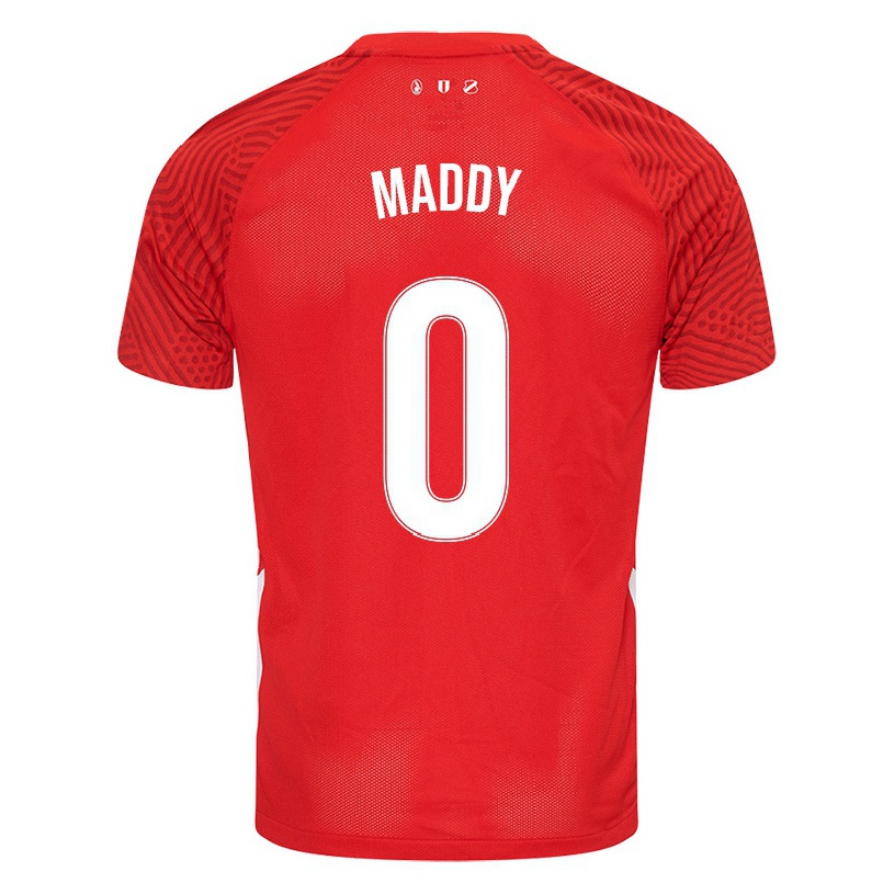 Naisten Jalkapallo Eros Maddy #0 Punainen Kotipaita 2021/22 Lyhythihainen Paita T-paita