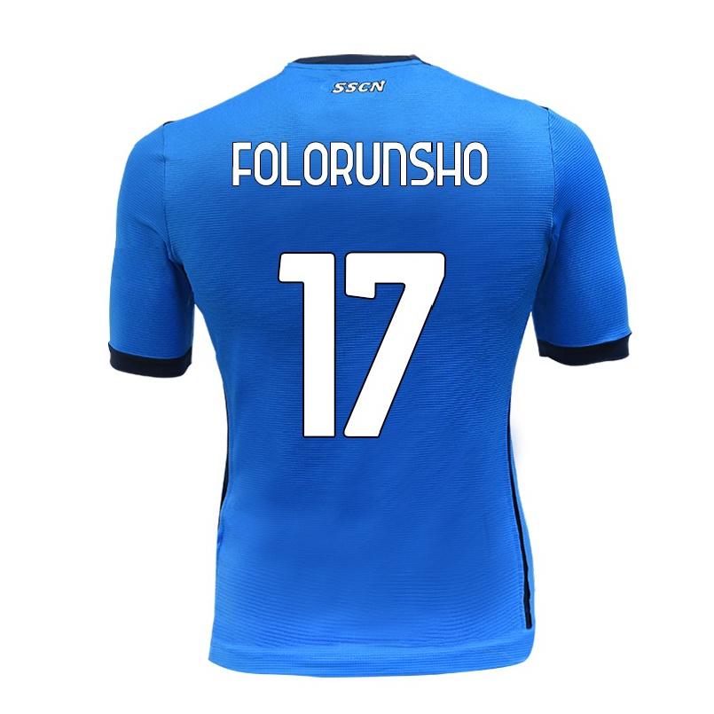 Naisten Jalkapallo Michael Folorunsho #17 Sininen Kotipaita 2021/22 Lyhythihainen Paita T-paita