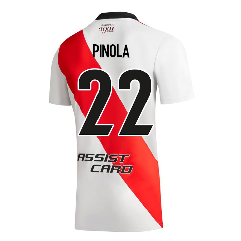 Naisten Jalkapallo Javier Pinola #22 Valkoinen Kotipaita 2021/22 Lyhythihainen Paita T-paita