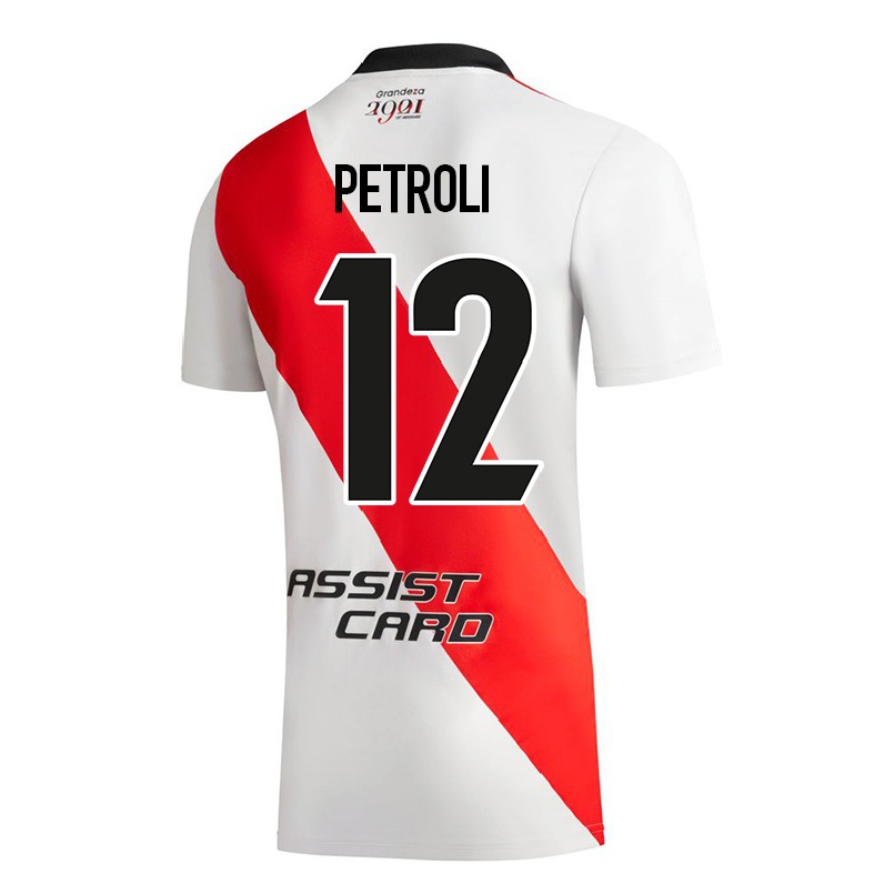Naisten Jalkapallo Franco Petroli #12 Valkoinen Kotipaita 2021/22 Lyhythihainen Paita T-paita