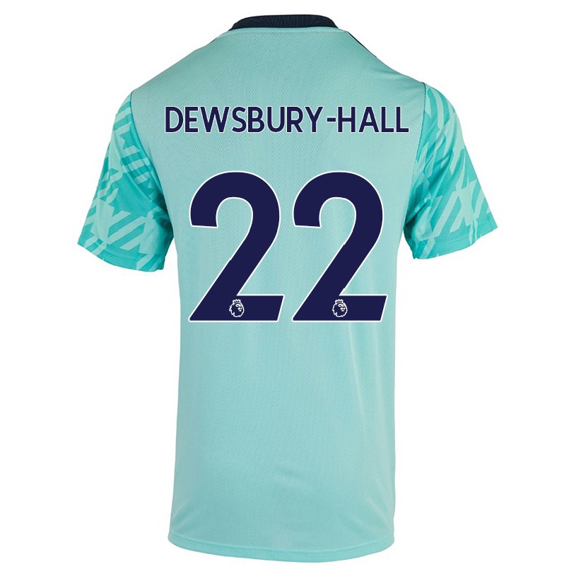 Naisten Jalkapallo Kiernan Dewsbury-Hall #22 Vaaleanvihreä Vieraspaita 2021/22 Lyhythihainen Paita T-paita