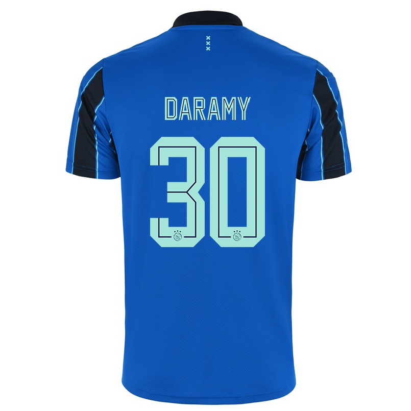 Naisten Jalkapallo Mohamed Daramy #30 Sininen Musta Vieraspaita 2021/22 Lyhythihainen Paita T-paita