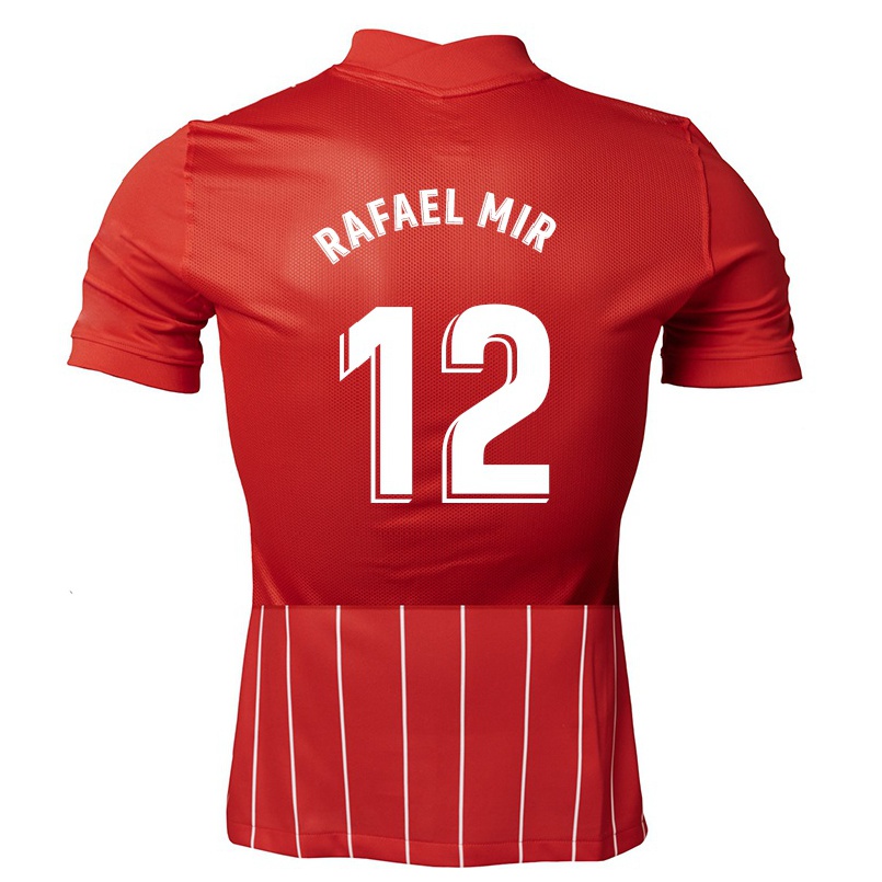Naisten Jalkapallo Rafael Mir #12 Tummanpunainen Vieraspaita 2021/22 Lyhythihainen Paita T-paita