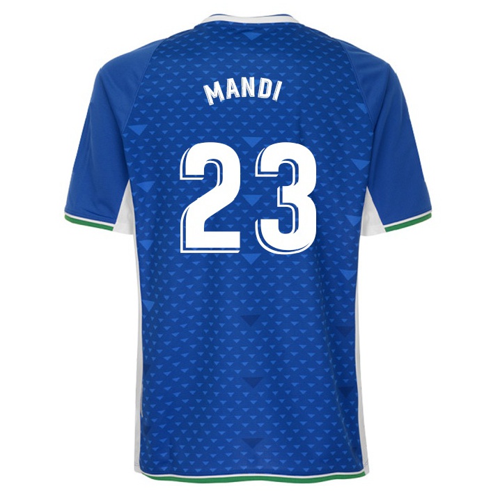 Naisten Jalkapallo Aissa Mandi #23 Kuninkaallisen Sininen Vieraspaita 2021/22 Lyhythihainen Paita T-paita