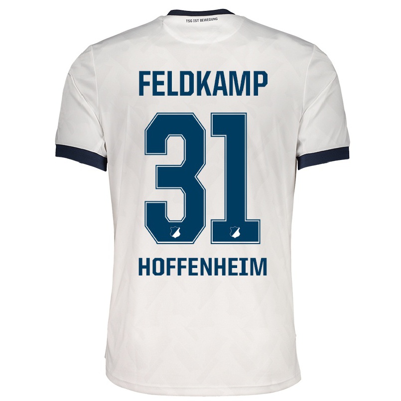 Naisten Jalkapallo Jana Feldkamp #31 Valkoinen Vieraspaita 2021/22 Lyhythihainen Paita T-paita