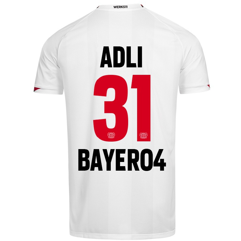 Naisten Jalkapallo Amine Adli #31 Valkoinen Vieraspaita 2021/22 Lyhythihainen Paita T-paita