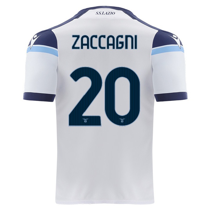 Naisten Jalkapallo Mattia Zaccagni #20 Valkoinen Vieraspaita 2021/22 Lyhythihainen Paita T-paita